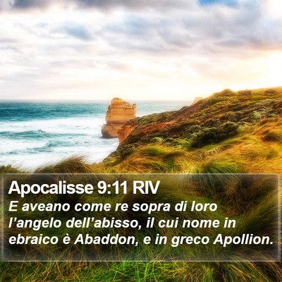 Apocalisse 9:11 RIV Bible Verse Image