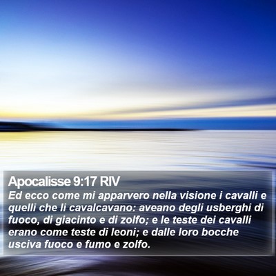 Apocalisse 9:17 RIV Bible Verse Image