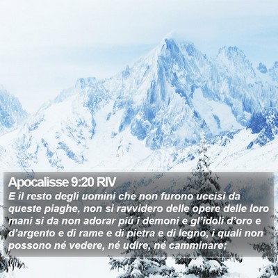 Apocalisse 9:20 RIV Bible Verse Image
