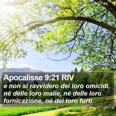 Apocalisse 9:21 RIV Bible Verse Image