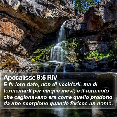 Apocalisse 9:5 RIV Bible Verse Image