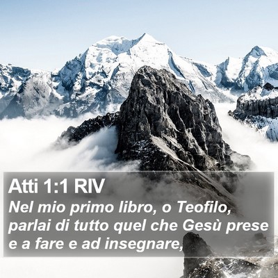 Atti 1:1 RIV Bible Verse Image