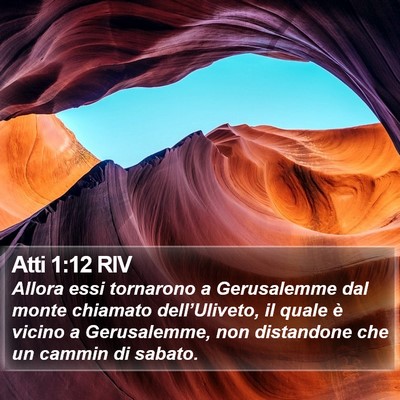Atti 1:12 RIV Bible Verse Image