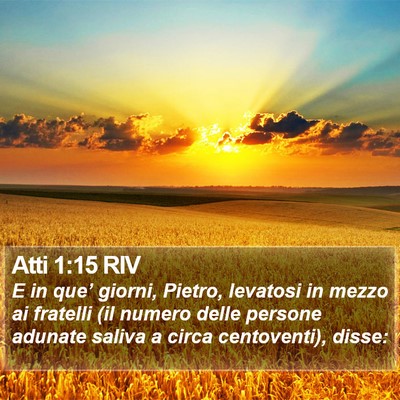 Atti 1:15 RIV Bible Verse Image
