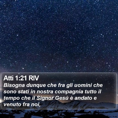 Atti 1:21 RIV Bible Verse Image