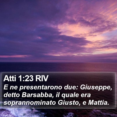 Atti 1:23 RIV Bible Verse Image