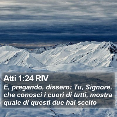 Atti 1:24 RIV Bible Verse Image