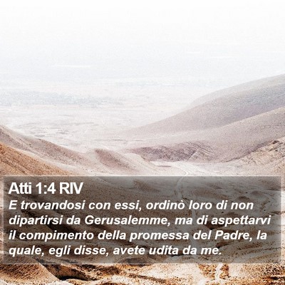 Atti 1:4 RIV Bible Verse Image