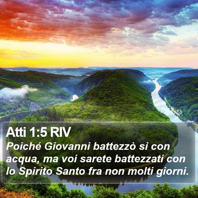 Atti 1:5 RIV Bible Verse Image
