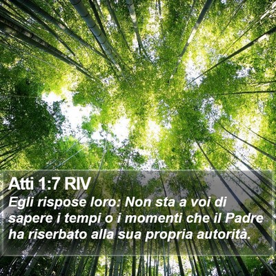 Atti 1:7 RIV Bible Verse Image