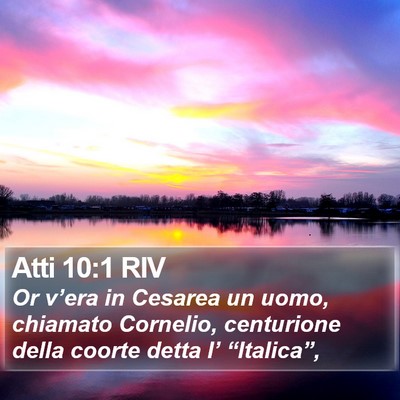 Atti 10:1 RIV Bible Verse Image