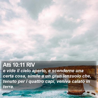 Atti 10:11 RIV Bible Verse Image