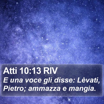 Atti 10:13 RIV Bible Verse Image