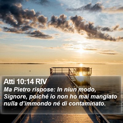 Atti 10:14 RIV Bible Verse Image