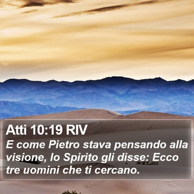 Atti 10:19 RIV Bible Verse Image