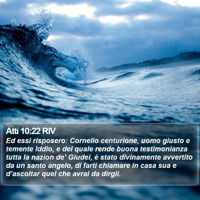 Atti 10:22 RIV Bible Verse Image
