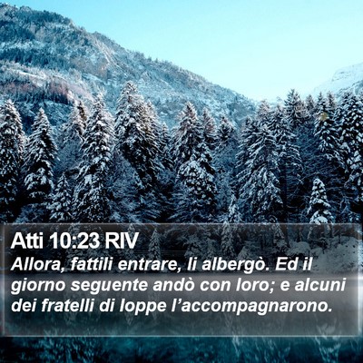 Atti 10:23 RIV Bible Verse Image