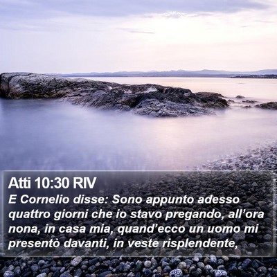 Atti 10:30 RIV Bible Verse Image