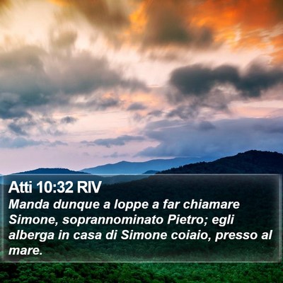Atti 10:32 RIV Bible Verse Image