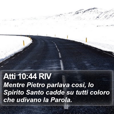 Atti 10:44 RIV Bible Verse Image
