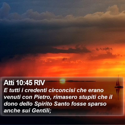 Atti 10:45 RIV Bible Verse Image