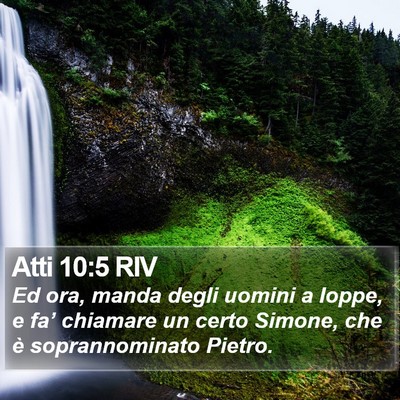 Atti 10:5 RIV Bible Verse Image