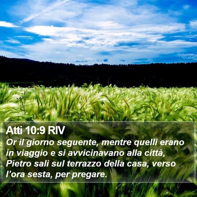 Atti 10:9 RIV Bible Verse Image