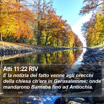 Atti 11:22 RIV Bible Verse Image