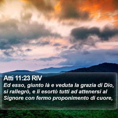 Atti 11:23 RIV Bible Verse Image