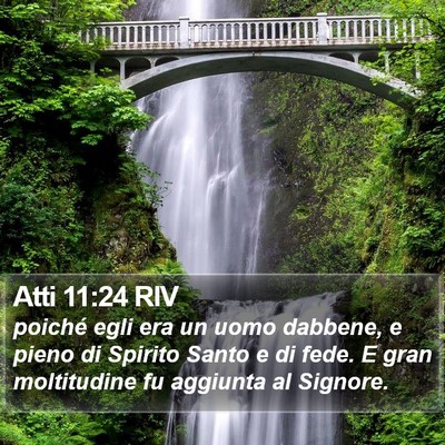 Atti 11:24 RIV Bible Verse Image