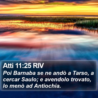 Atti 11:25 RIV Bible Verse Image
