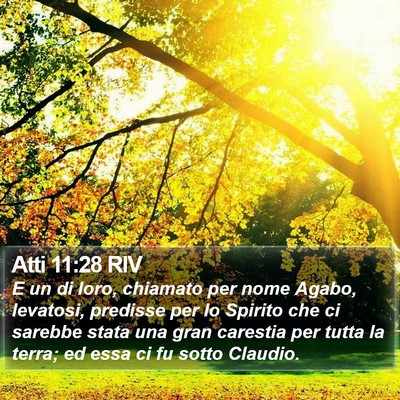 Atti 11:28 RIV Bible Verse Image