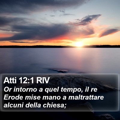Atti 12:1 RIV Bible Verse Image