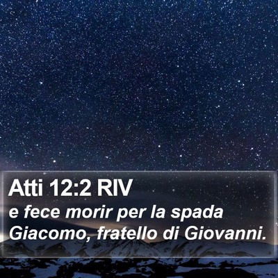 Atti 12:2 RIV Bible Verse Image