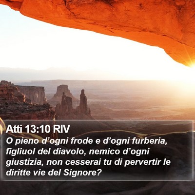 Atti 13:10 RIV Bible Verse Image