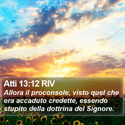 Atti 13:12 RIV Bible Verse Image