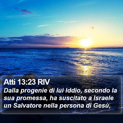 Atti 13:23 RIV Bible Verse Image