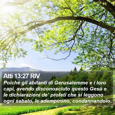 Atti 13:27 RIV Bible Verse Image