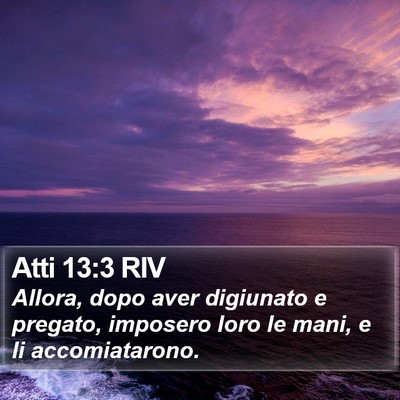 Atti 13:3 RIV Bible Verse Image