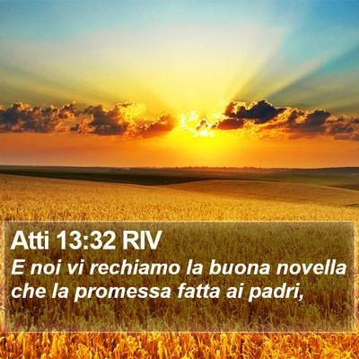 Atti 13:32 RIV Bible Verse Image