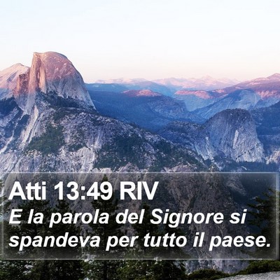 Atti 13:49 RIV Bible Verse Image