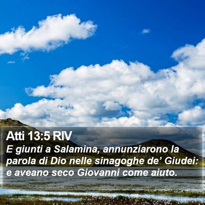 Atti 13:5 RIV Bible Verse Image