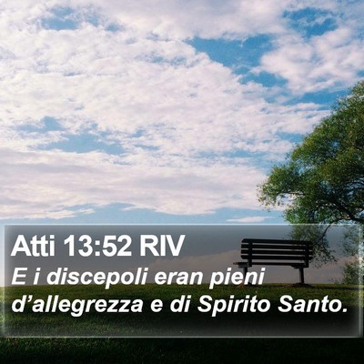 Atti 13:52 RIV Bible Verse Image