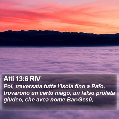 Atti 13:6 RIV Bible Verse Image