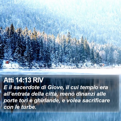 Atti 14:13 RIV Bible Verse Image