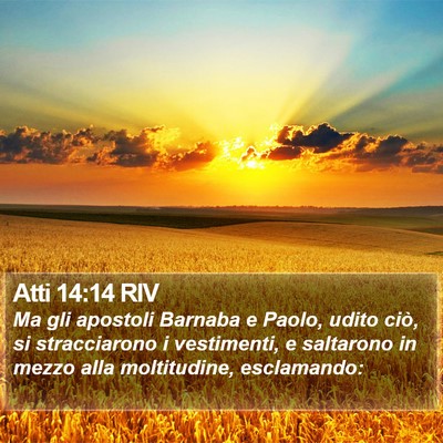Atti 14:14 RIV Bible Verse Image
