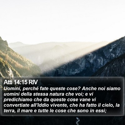 Atti 14:15 RIV Bible Verse Image