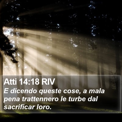 Atti 14:18 RIV Bible Verse Image
