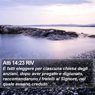 Atti 14:23 RIV Bible Verse Image