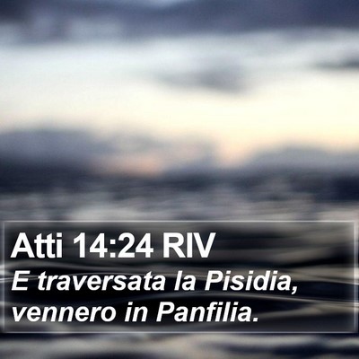 Atti 14:24 RIV Bible Verse Image